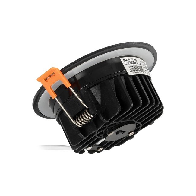 WATERA 60897 Χωνευτό Downlight Σποτ Panel LED 12W 1500lm 120° AC 220-240V Αδιάβροχο IP54 Ρυθμιζόμενο Λευκό CCT με Διακόπτη στο Σώμα 2700K/4500K/6000K Dimmable - Lumileds SMD Chip & TÜV SÜD Driver - Μαύρο Ματ - Μ10.8 x Π10.8 x Υ3.2cm / Q9cm - 3 Χρόνια Εγγύηση