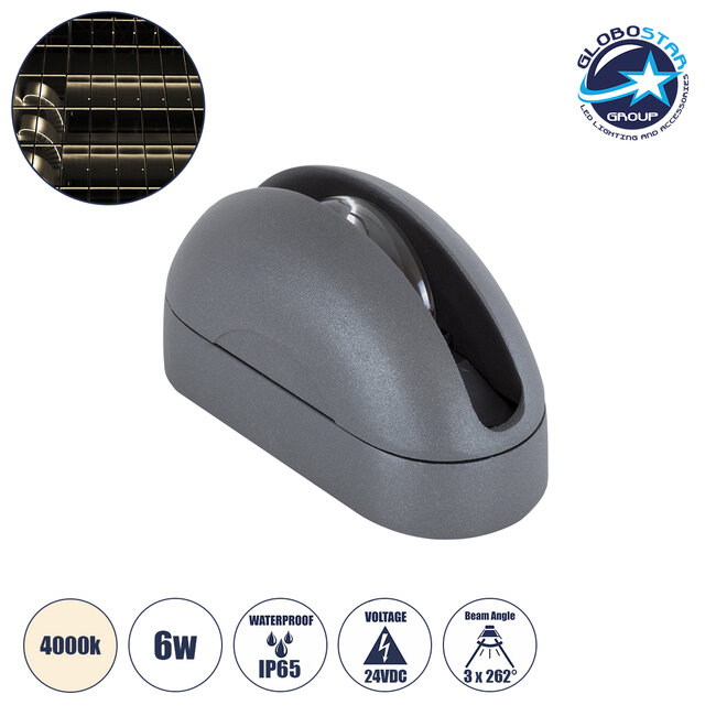 WINDOWCURBA 90109 Φωτιστικό Ανάδειξης Παραθύρων LED 6W 570lm 3° x 262° DC 24V Αδιάβροχο IP65 Φυσικό Λευκό 4500K Dimmable - CREE XPE Chip - Γκρι Ανθρακί - Μ12 x Π5.3 x Υ6.5cm - 3 Χρόνια Εγγύηση WINDOWCURBA 90109 Φωτιστικό Ανάδειξης Παραθύρων LED 6W 570lm 3° x 262° DC 24V Αδιάβροχο IP65 Φυσικό Λευκό 4500K Dimmable - CREE XPE Chip - Γκρι Ανθρακί - Μ12 x Π5.3 x Υ6.5cm - 3 Χρόνια Εγγύηση