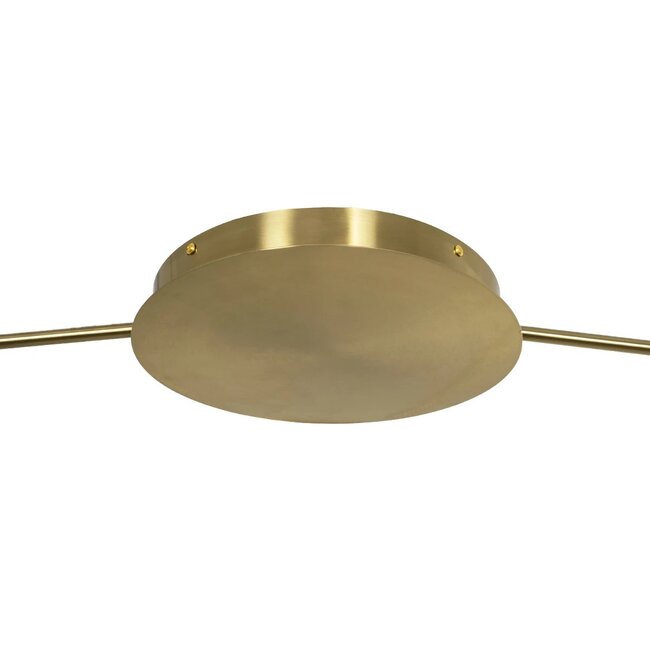 kelvo® GLOW KLV-101-0151 Φωτιστικό Οροφής LED 89W 8900lm 360° AC 220-240V IP20 Ρυθμιζόμενο Λευκό CCT με Χειριστήριο από 2700K έως 6000K Dimmable - Lumileds SMD Chip - Χρυσό Πλατίνα - Μ150 x Π150 x Υ30cm - 3 Χρόνια Εγγύηση - 10