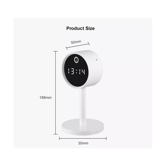 86007 Rechargeable Table Camera WiFi HD 1080P 160° 1500mAh Two Way Audio Motion Detection & Digital Clock - Επαναφορτιζόμενη Επιτραπέζια Κάμερα WiFi HD 1080P 160° 1500mAh Διπλή Κατέυθυνση Ομιλίας Ανιχνευτή Κίνησης & Ψηφιακό Ρολόι - Ροζ - 16