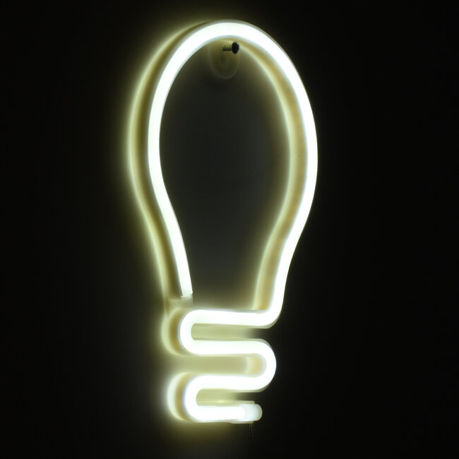 78576 Φωτιστικό Ταμπέλα Φωτεινή Επιγραφή NEON LED Σήμανσης LAMP 5W με Καλώδιο Τροφοδοσίας USB - Μπαταρίας 3xAAA (Δεν Περιλαμβάνονται) - Ψυχρό Λευκό 6000K - 6