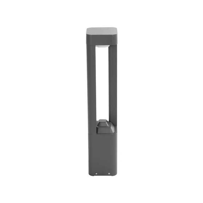ΜΟΝΕΒΟΟ 90543 Φωτιστικό Κολωνάκι Κήπου LED 15W 1500lm 60° AC 220-240V Αδιάβροχο IP65 Θερμό Λευκό 2700K - Γκρι Ανθρακί - Μ12 x Π12 x Υ60.5cm - 3 Χρόνια Εγγύηση - 3