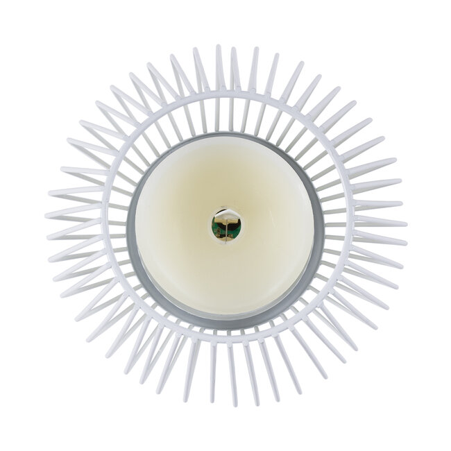 CANDLE 76489 Διακοσμητικό Realistic Κερί με LED Εφέ Κινούμενης Φλόγας - Μπαταρίας 2 x AA (Δεν Συμπεριλαμβάνονται) & Ασύρματο Χειριστήριο IR Θερμό Λευκό 2700K Dimmable Λευκό Φ16 x Υ18cm - 4