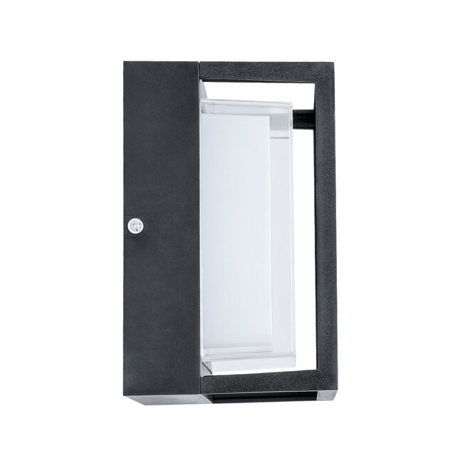 MAJESTIC 60773 Φωτιστικό Τοίχου - Απλίκα Αρχιτεκτονικού Φωτισμού Εσωτερικού/Εξωτερικού Χώρου Up or Down LED 10W 1050lm 120° AC175-265V Αδιάβροχο IP65 - Πλαστικό Σώμα - Φυσικό λευκό 4500K - Μ17 x Π17 x Υ9cm - Μαύρο - Bridgelux Chip - 3 Χρόνια Εγγύηση