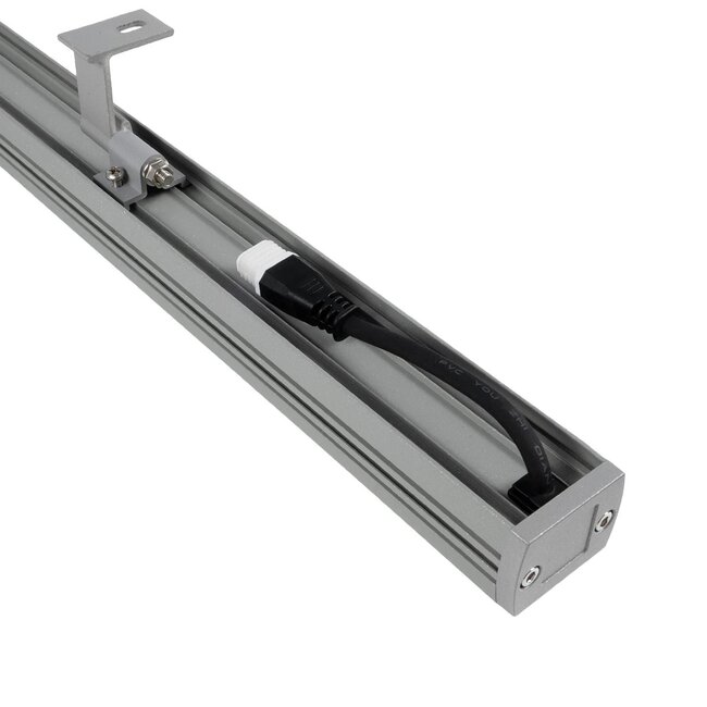 WASHERPANDA 999-0272 Μπάρα Φωτισμού Wall Washer LED 36W 3960lm 15° DC 24V Αδιάβροχο IP67 Θερμό Λευκό 2700K Dimmable - Bridgelux SMD Chip - Γκρι Ανθρακί - Μ100 x Π4 x Υ3cm - 3 Χρόνια Εγγύηση - 5