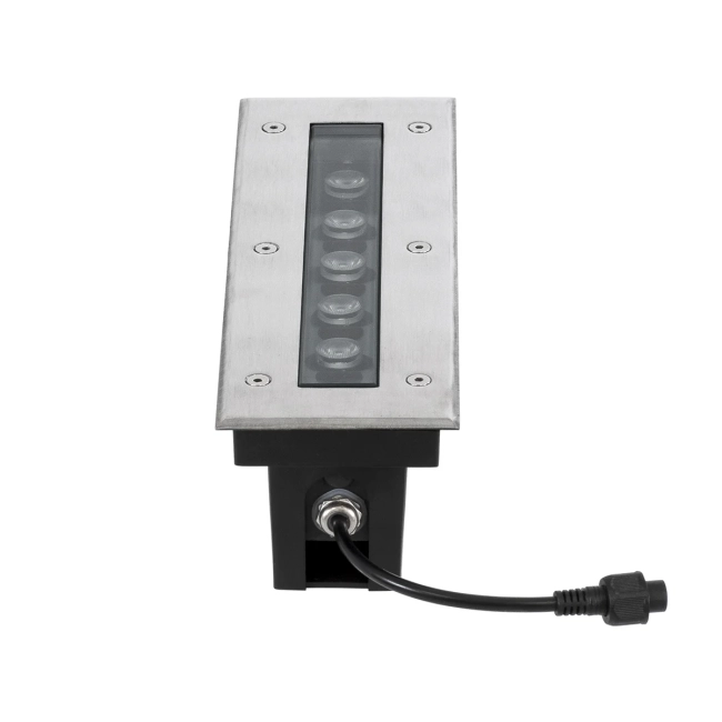 UNDERGROUNDREMVI 90190 Χωνευτή Μπάρα Φωτισμού Wall Washer LED 9W 990lm 10° DC 24V Αδιάβροχο IP68 Θερμό Λευκό 2700K Dimmable - Bridgelux SMD Chip - Ανοξείδωτο Ατσάλι SS316 - Μ30 x Π9 x Υ8.5cm / Q28.5 x 7.5cm - 3 Χρόνια Εγγύηση - 4