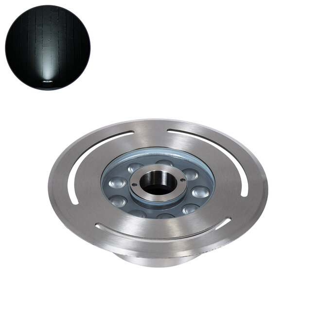 UNDERWATER-DENIS 90433 Υποβρύχιο Χωνευτό Φωτιστικό Σποτ Ειδικό για Σιντριβάνια - Πισίνες - Τζακούζι LED 9W 900lm 30° DC 24V Αδιάβροχο IP68 Φ21 x Υ7.5cm Ψυχρό Λευκό 6000K - Ανοξείδωτο Ατσάλι SS304 - 3 Years Warranty