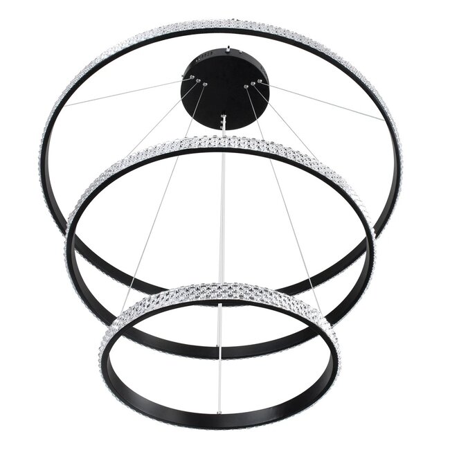 kelvo® DIAMOND KLV-101-0239 Κρεμαστό Φωτιστικό Οροφής LED 120W 12000lm 180° AC 220-240V IP20 Ρυθμιζόμενο Λευκό CCT με Χειριστήριο από 2700K έως 6000K Dimmable - Lumileds SMD Chip - Μαύρο Ματ - Μ80 x Π80 x Υ80cm - 3 Χρόνια Εγγύηση - 5