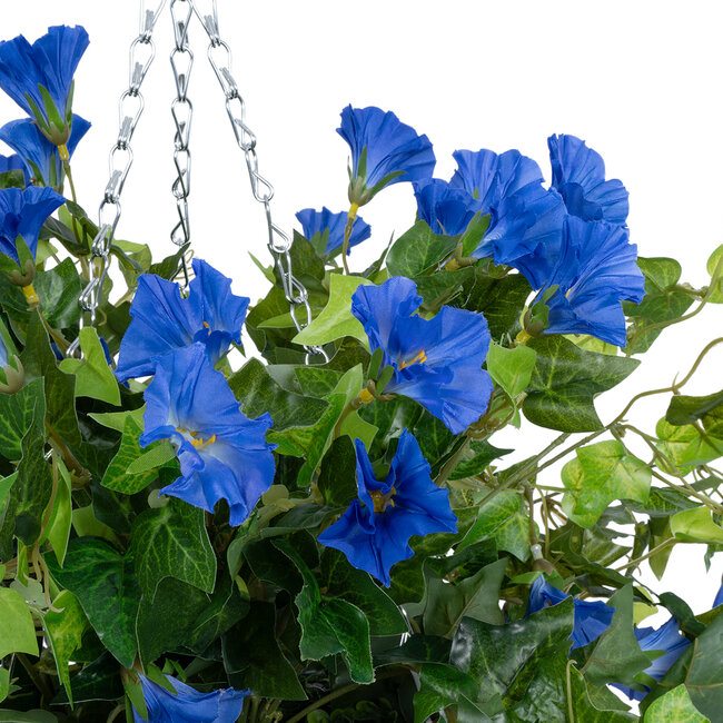 Artificial Garden MORNING GLORY HANGING PLANT 20636 Τεχνητό Κρεμαστό Διακοσμητικό Φυτό Ορτανσίας Y55cm - 5