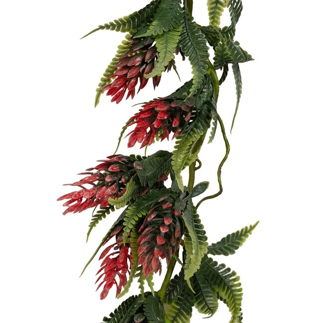 Artificial Garden HANGING RED PINE CONE 20869 Τεχνητό Κρεμαστό Διακοσμητικό Φυτό Κόκκινο Κουκουνάρι Μ17 x Π17 x Υ50cm - 5