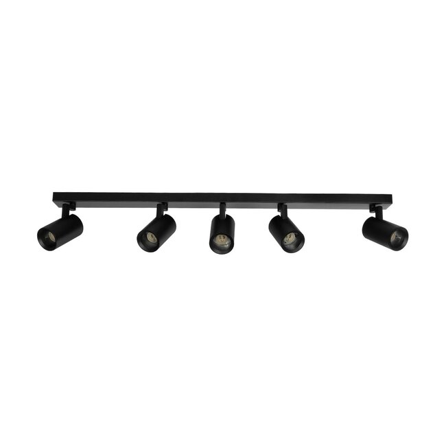 kelvo® SPOTA KLV-101-0142 Μοντέρνο Κινούμενο Φωτιστικό Σποτ Οροφής με Ντουί 5 x GU10 90° AC 220-240V IP20 - Μαύρο Ματ - Μ79.5 x Π6.3 x Υ14cm - 4 kelvo® SPOTA KLV-101-0142 Μοντέρνο Κινούμενο Φωτιστικό Σποτ Οροφής με Ντουί 5 x GU10 90° AC 220-240V IP20 - Μαύρο Ματ - Μ79.5 x Π6.3 x Υ14cm - 4