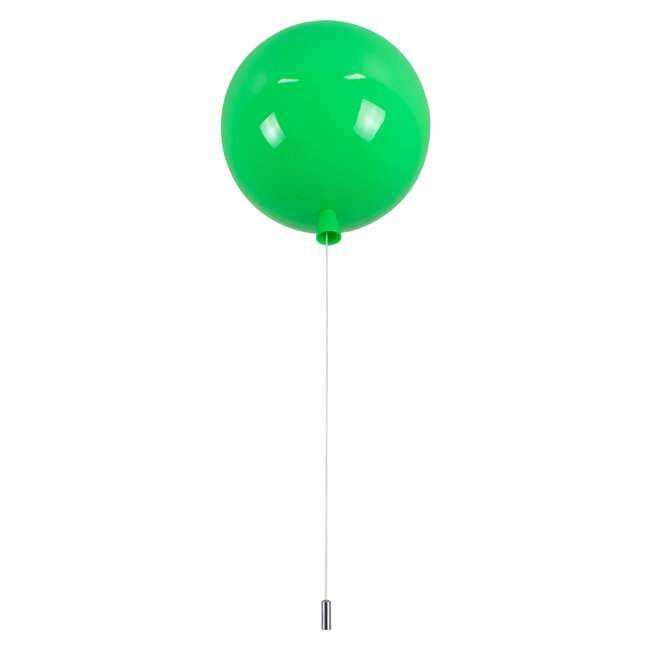 BALLOON 00653 Μοντέρνο Παιδικό Φωτιστικό Οροφής Μονόφωτο Πράσινο Πλαστικό Μπάλα Φ30 x Υ33cm - 3