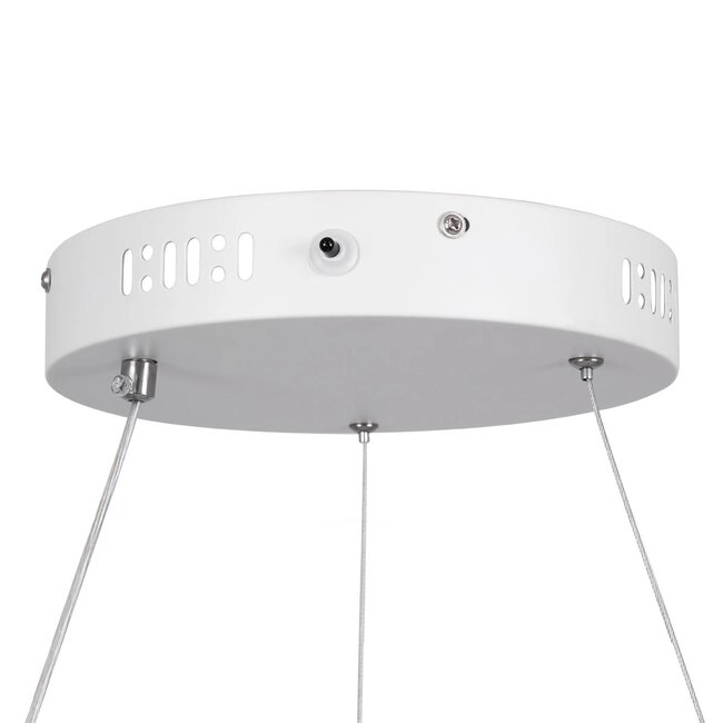 kelvo® VENOM KLV-101-0191 Κρεμαστό Φωτιστικό Οροφής LED 67W 6700lm 120° AC 220-240V IP20 Ρυθμιζόμενο Λευκό CCT με Χειριστήριο από 2700K έως 6000K Dimmable - Lumileds SMD Chip - Λευκό Ματ - Μ80 x Π80 x Υ6.5cm - 3 Χρόνια Εγγύηση - 7