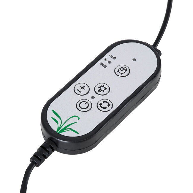 79649 Grow Light Hydro Spectrum LED Φωτιστικό Ανάπτυξης Υδροπονικών Φυτών Γλάστρας με 1 Κινούμενη Κεφαλή & Βάση Clip SMD 2835 5W 160° DC 5V IP20 με Dimmer & Timer Εσωτερικού Χώρου για Κάλυψη Επιφάνειας 0.6m x 0.6m Πλήρους Φάσματος Φωτισμού - 9