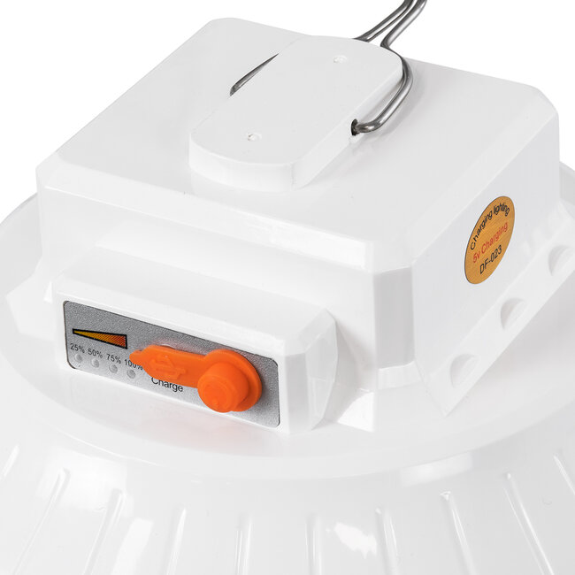 SOLAR-BULB 85350 Αυτόνομη Ηλιακή Κρεμαστή Λάμπα LED Giant Γλόμπος 100W 1000lm 140° 2 Λειτουργιών Ρεύματος με AC 220-240V μέσω USB Αντάπτορα ή με Φωτοβολταικό Panel 6V 12W & Επαναφορτιζόμενη Μπαταρία Li-ion 3.2V 5000mAh - Εναλλαγή Φωτισμού μέσω Κουμπιού All In One Ψυχρό 6000k+Φυσικό 4500k+Θερμό 2700k - 9