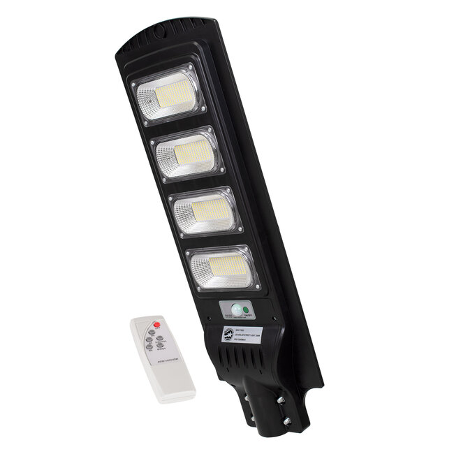 71553 Αυτόνομο Ηλιακό Φωτιστικό Δρόμου Street Light All In One LED SMD 200W 16000lm με Ενσωματωμένη Μπαταρία Li-ion 12000mAh - Φωτοβολταϊκό Πάνελ με Αισθητήρα Ημέρας-Νύχτας PIR Αισθητήρα Κίνησης και Ασύρματο Χειριστήριο RF 2.4Ghz Αδιάβροχο