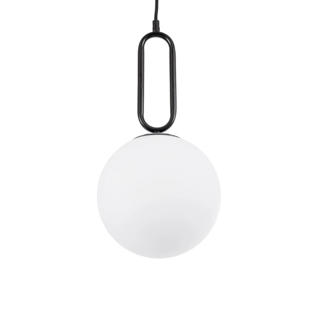 kelvo® BELLISSIMO KLV-101-0373 Κρεμαστό Φωτιστικό Οροφής για Λάμπα με Ντουί E27 AC 220-240V IP20 - Μαύρο Ματ & Λευκό - Μ20 x Π20 x Υ42cm - 5