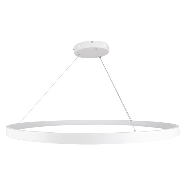 kelvo® NEMESIS KLV-101-0215 Κρεμαστό Φωτιστικό Οροφής LED 75W 7500lm 180° AC 220-240V IP20 Ρυθμιζόμενο Λευκό CCT με Χειριστήριο από 2700K έως 6000K Dimmable - Lumileds SMD Chip - Λευκό Ματ - Μ100 x Π100 x Υ4cm - 3 Χρόνια Εγγύηση - 5