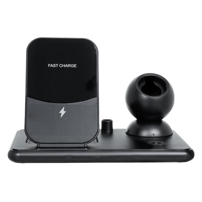 79699 Επιτραπέζια Σταθερή Βάση Ασύρματης Φόρτισης Fast Charging για Κινητά - Earphones - Smart Watches - Pencil 4 Καναλιών - 1 Channel 15W Max (Phone) - 2 Channel 3W (Airpod) - 3 Channel 2W (Watch) - 4 Channel 2W (Pencil) - 3