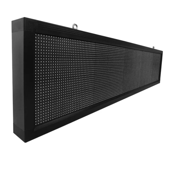 Αδιάβροχη Κυλιόμενη Επιγραφή SMD LED 230V USB & WiFi Πορτοκαλί Μονής Όψης 168x40cm  90284