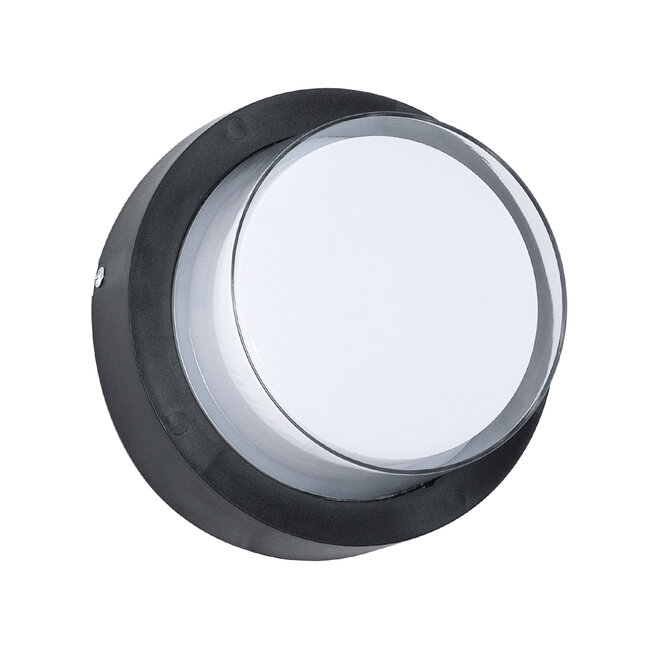 NEXUS 60761 Φωτιστικό Τοίχου - Απλίκα Αρχιτεκτονικού Φωτισμού Εσωτερικού/Εξωτερικού Χώρου Up or Down LED 10W 1050lm 120° AC175-265V Αδιάβροχο IP65 - Πλαστικό Σώμα - Φυσικό λευκό 4500K - Φ17 x Υ9cm - Μαύρο - Bridgelux Chip - 3 Χρόνια Εγγύηση