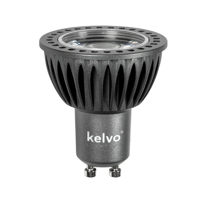 kelvo® KYRON DTW 15° KLV-103-0012 Σποτ GU10 MR16 LED 7W 770lm CRI (Ra) ≥ 90 15° AC 220-240V IP20 Θερμό Λευκό Dimmable με λειτουργία Dim-to-Warm 3000K→1800K - Bridgelux COB Chip - Γκρι Ανθρακί Ματ - Μ5 x Π5 x Υ5.7cm - 3 Χρόνια Εγγύηση - 3