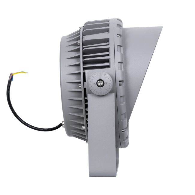 FLOODMENA 90646 Προβολέας Σποτ Wall Washer με Αντιθαμβωτική Γρίλια LED 48W 4320lm 30° AC 220-240V Αδιάβροχο IP65 Θερμό Λευκό 2700K - Bridgelux SMD Chip - Γκρι Ανθρακί - Μ25 x Π25 x Υ18cm - 3 Χρόνια Εγγύηση