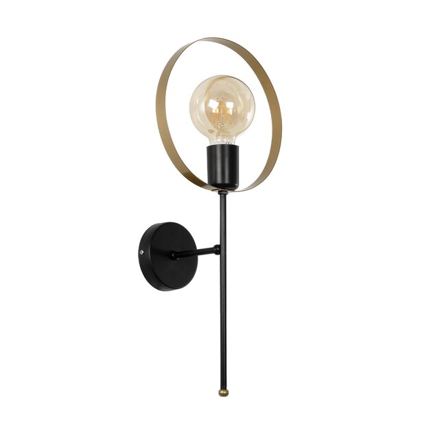 SOPA 201-0120 Μοντέρνο Φωτιστικό Τοίχου - Απλίκα με Ντουί 1 x E27 AC 220-240V IP20 - Μαύρο - Μ23 x Π15 x Υ51cm