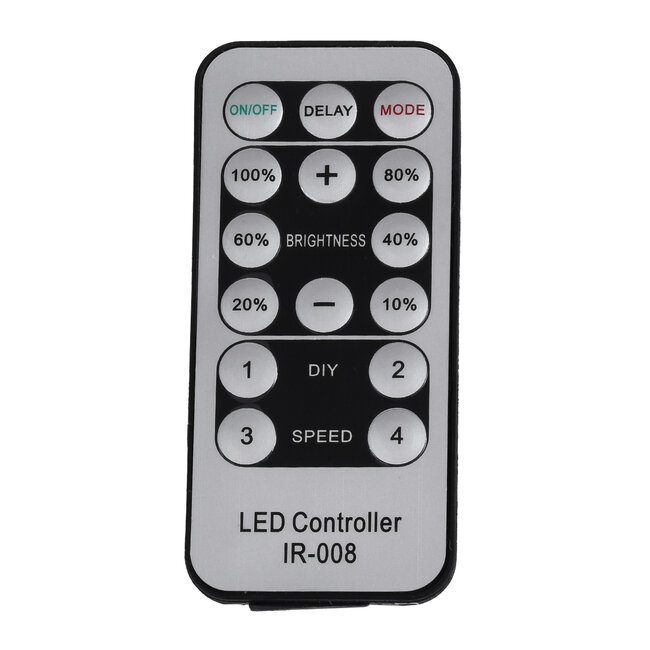 70646 Single Color Dimmer με Ασύρματο Χειριστήριο IR - Μεταλλάκτης Τροφοδοσίας AC/DC 230V IP20 για TUBE 360° Degree Neon Flex LED Μονόχρωμη 2 Pin Max 1500W - Έως 100 Μέτρα - 2