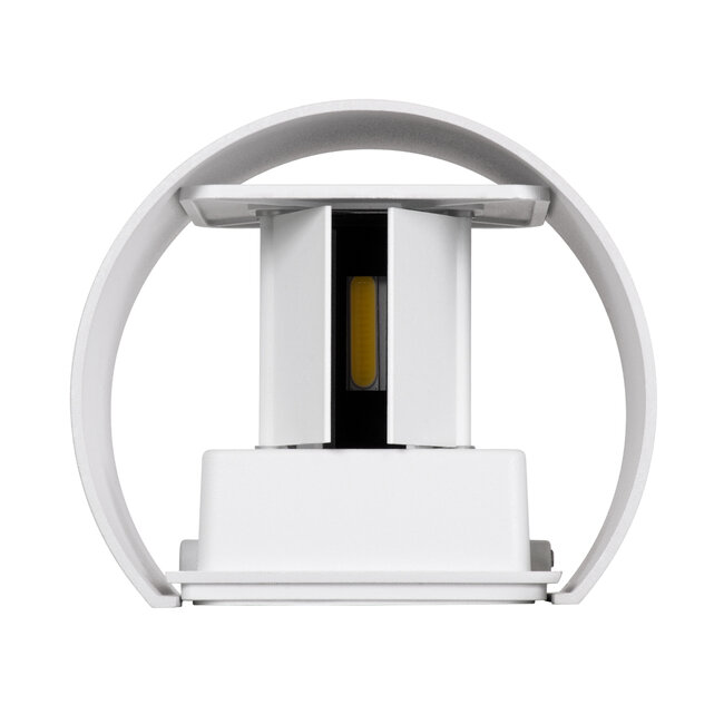 AXIS-R 60638 Φωτιστικό Τοίχου - Απλίκα Αρχιτεκτονικού Φωτισμού Εσωτερικού/Εξωτερικού Χώρου Up & Down LED 10W 1200lm 10 έως 60° AC 220-240V Αδιάβροχο IP65 Μ10 x Π10 x Υ10cm - Φυσικό Λευκό 4500K - Λευκό - Bridgelux Chip - 3 Years Warranty - 6