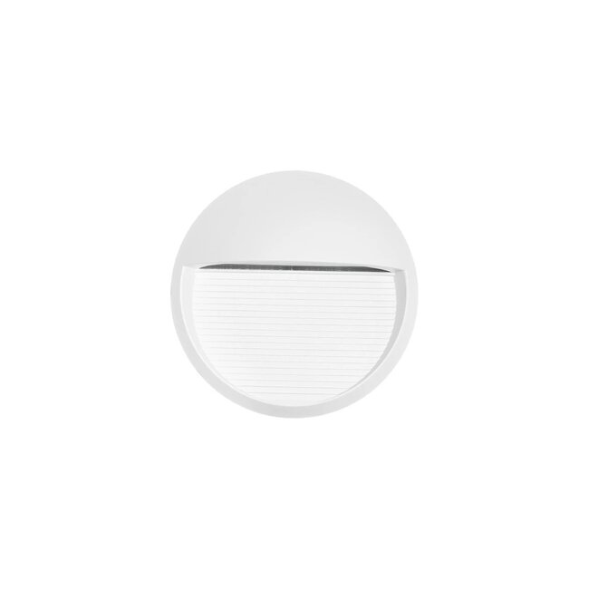 kelvo® STEPART KLV-101-0097 Μοντέρνο Φωτιστικό Σκαλοπατιού - Διαδρόμου LED 3W 375lm 45° AC 220-240V Αδιάβροχο IP65 Θερμό Λευκό 2700K - Lumileds SMD Chip & TÜV SÜD Driver - Λευκό Ματ - Μ16 x Π8 x Υ16cm - 5 Χρόνια Εγγύηση - 4