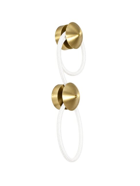 kelvo® LASSO KLV-101-0505 Φωτιστικό Τοίχου / Απλίκα LED 32W 3200lm 360° AC 220-240V IP20 Ρυθμιζόμενο Λευκό CCT με Διακόπτη στο Driver 2700K/4500K/6000K Triac Dimmable - Lumileds SMD Chip & ENEC/TÜV Driver - Σατινέ Χρυσό Βούρτσας - Μ25 x Π12 x Υ75cm - 5 Χρόνια Εγγύηση - 4