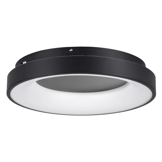 kelvo® SALEM KLV-101-0277 Φωτιστικό Οροφής LED 75W 7500lm 120° AC 220-240V IP20 Ρυθμιζόμενο Λευκό CCT με Χειριστήριο από 2700K έως 6000K Dimmable - Lumileds SMD Chip - Μαύρο Ματ - Μ45 x Π45 x Υ8.5cm - 3 Χρόνια Εγγύηση - 4