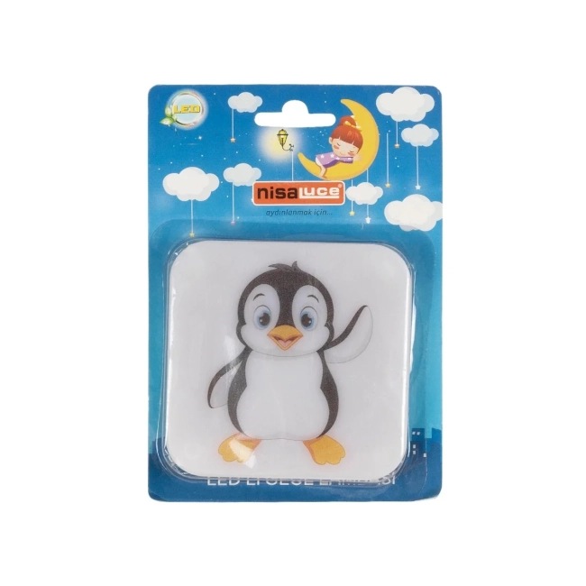 KIDDO 202-0004 Παιδικό Φωτιστικό Νυκτός LED 1W 95lm 360° AC220-240V IP20 Ψυχρό Λευκό 6000K - Μ5.5 x Π5.5 x Υ8cm - 2 Χρόνια Εγγύηση - 6