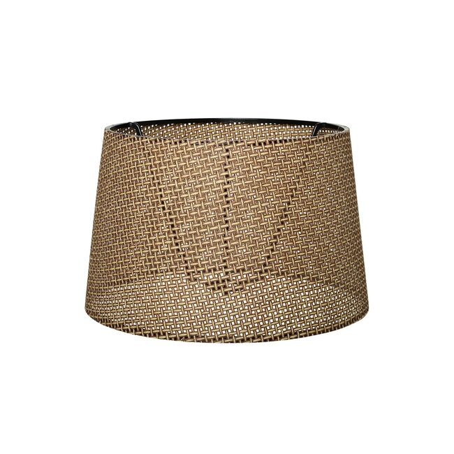 COVER 203-0261 Μοντέρνο Φωτιστικό Καπέλο Μπέζ Διάτρητο Ύφασμα - Μ38 x Π38 x Υ30cm