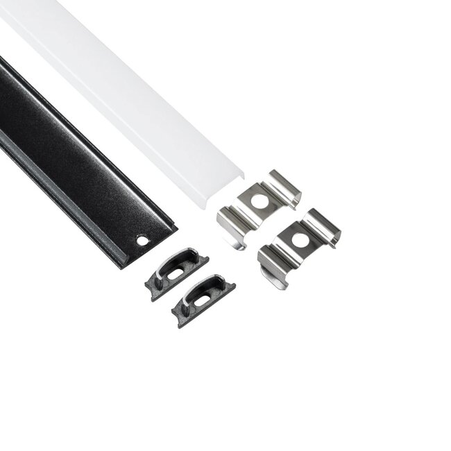 ALP-LINEAR CURBARIO 70804-1M Επιφανειακό Εύκαμπτο Προφίλ Αλουμινίου με Λευκό Γαλακτερό Πατητό Κάλυμμα για Ταινίες LED IP20 - Μαύρο - Μ100 x Π1.7 x Υ0.5cm ALP-LINEAR CURBARIO 70804-1M Επιφανειακό Εύκαμπτο Προφίλ Αλουμινίου με Λευκό Γαλακτερό Πατητό Κάλυμμα για Ταινίες LED IP20 - Μαύρο - Μ100 x Π1.7 x Υ0.5cm