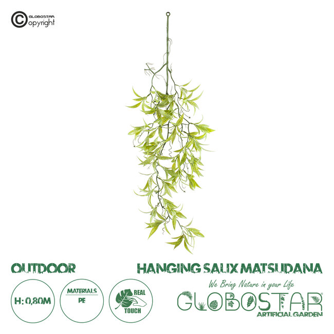 Artificial Garden SALIX MATSUDANA HANGING BRANCH 20414 Τεχνητό Διακοσμητικό Κρεμαστό Φυτό Ιτέα Υ80cm