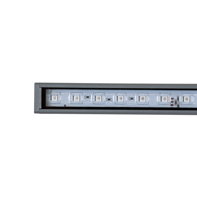 DIGIBAR 90210 Ψηφιακή Pixel Addressable Facade Μπάρα LED 12W 600lm 45° DC 24V Αδιάβροχο IP65 8 x Pixel Πολύχρωμο RGB Dimmable DMX512 SPI/TTL Protocol IC UCS512C0 - Bridgelux SMD Chip - Γκρι Ανθρακί - Μ100 x Π3.5 x Υ3.2cm - 3 Χρόνια Εγγύηση - 7