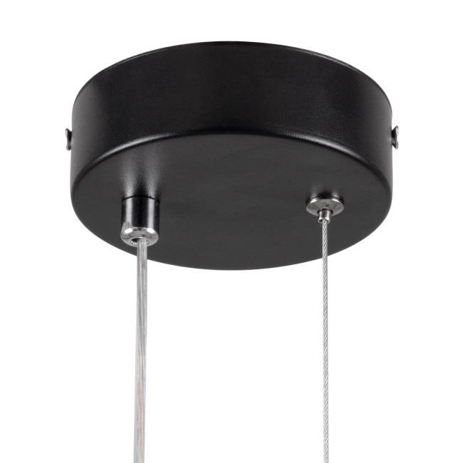  CYCLOS 61073 Μοντέρνο Κρεμαστό Φωτιστικό Οροφής LED 9W 1080lm 300° AC 220-240V IP20 Ρυθμιζόμενο Λευκό CCT με On/Off 2700K/4500K/6000K - Lumileds SMD Chip - Μαύρο Ματ - Μ21 x Π2.3 x Υ26.5cm - 3 Χρόνια Εγγύηση - 7