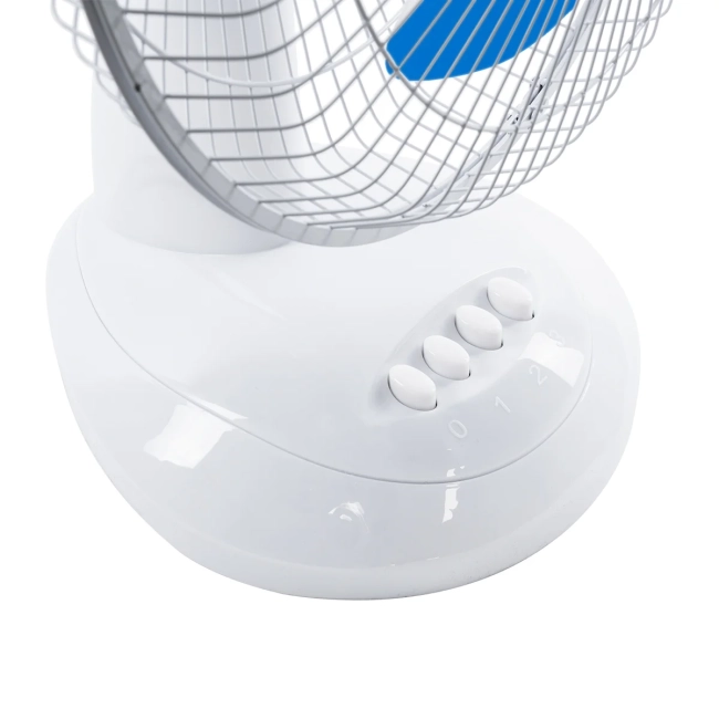 SOLARI-FAN 85353 Solar Fan Αυτόνομος Ηλιακός Επιτραπέζιος Ανεμιστήρας 25W 2 Λειτουργιών Ρεύματος με AC 220-240V ή με Φωτοβολταϊκό Panel 9V 12W & Επαναφορτιζόμενη Μπαταρία Li-ion 7.4V 4400mAh - 3 Ταχύτητες - IP20 - Μ24 x Π36 x Υ49cm - Λευκό & Μπλε - 8