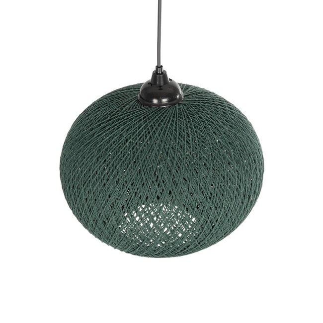 SOLEI 205-0014 Boho Κρεμαστό Φωτιστικό Οροφής με Ντουί 1 x E27 AC 220-240V IP20 - Πράσινο - M30 x Π30 x Υ35cm - 7
