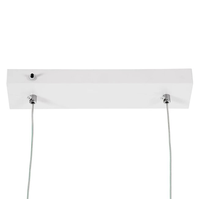 kelvo® LINARIA KLV-101-0259 Κρεμαστό Φωτιστικό Οροφής LED 72W 7200lm 180° AC 220-240V IP20 Ρυθμιζόμενο Λευκό CCT με Χειριστήριο από 2700K έως 6000K Dimmable - Lumileds SMD Chip - Λευκό Ματ - Μ220 x Π4 x Υ25cm - 3 Χρόνια Εγγύηση - 7