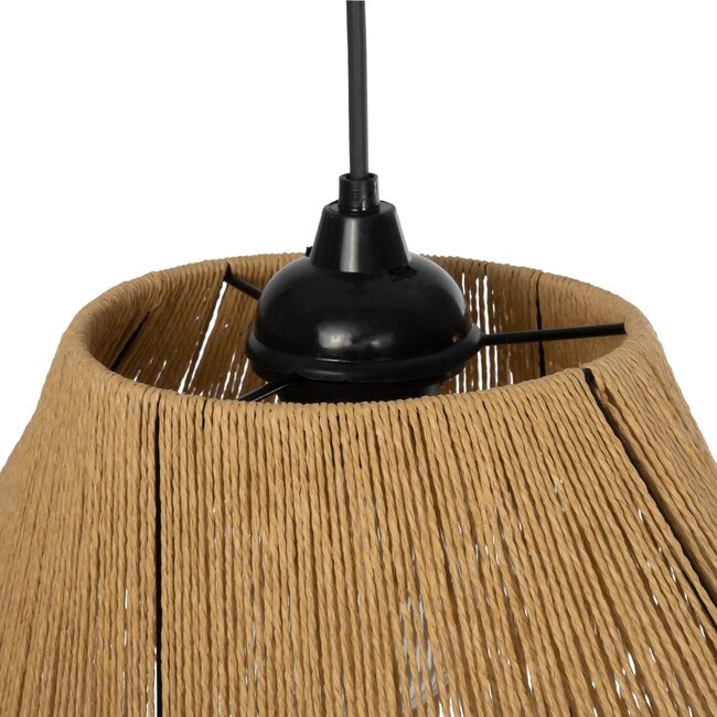 ELDA 205-0032 Boho Κρεμαστό Φωτιστικό Οροφής με Ντουί 1 x E27 AC 220-240V IP20 - Μπεζ - M32 x Π21 x Υ24cm - 9