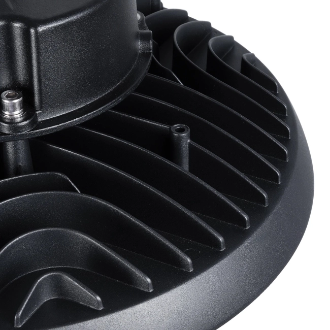 INDUSTRY 61501 LED UFO HIGH BAY 150W 275*SANAN OPTO CHIP 150lm/W 22500lm CRI≥80Ra SDCM<5 90° 85-265VAC 50/60Hz IP65 5000K TÜV SÜD CERTIFIED DRIVER - Μαύρο - Μ26.5 x Π26.5 x Υ15cm - 5 Χρόνια Εγγύηση - 8