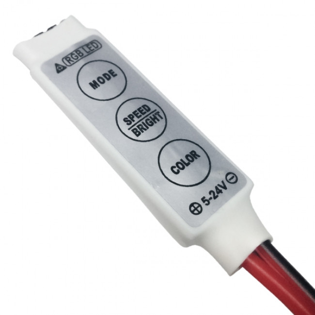 LED RGB Controller με Καλώδιο 5-12-24 Volt 72 Watt  77412 LED RGB Controller με Καλώδιο 5-12-24 Volt 72 Watt  77412