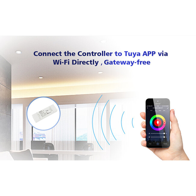 71470 V5-L SKYDANCE DC WiFi & RF 2.4Ghz Dimmer High Speed Controller 5 Καναλιών DC 12-48V 5 x 6A 288W - Max 30A 1440W - IP20 Μ18 x Π5.7 x Υ2.8cm - 5 Years Warranty - 15