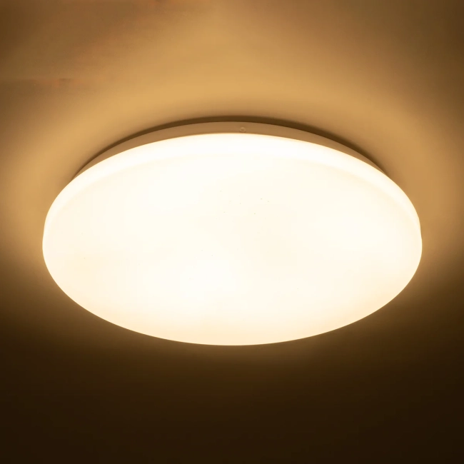  CELANO 61010 Φωτιστικό Πλαφονιέρα Οροφής LED 30W 2700lm 120° AC 220-240V Αδιάβροχο IP54 Θερμό Λευκό 2700K - Lumileds SMD Chip - Λευκό Γαλακτερό - Μ33 x Π33 x Υ6cm - 3 Χρόνια Εγγύηση - 9