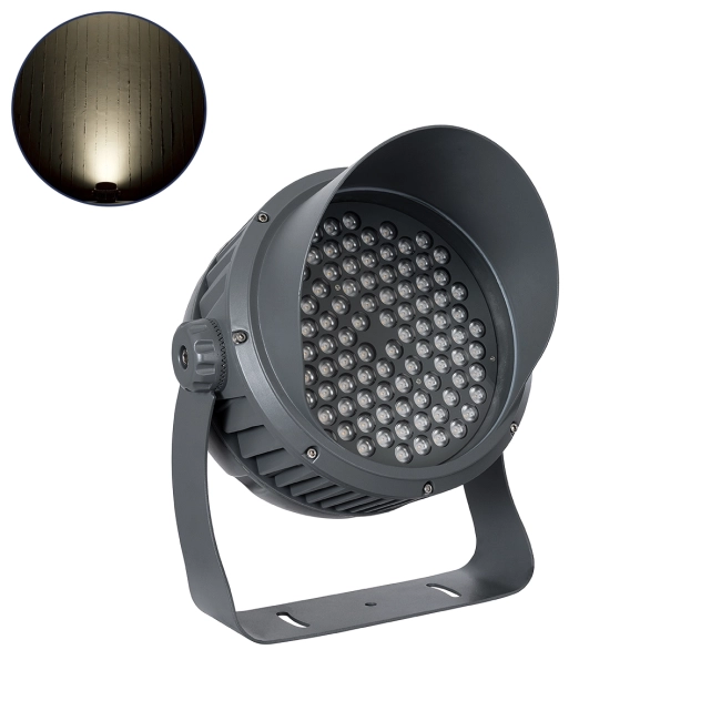 FLOODIMO 90747 Προβολέας Σποτ Wall Washer με Αντιθαμβωτική Γρίλια LED 100W 9500lm 10° AC 220-240V Αδιάβροχο IP67 Φυσικό Λευκό 4500K - Bridgelux SMD Chip - Γκρι Ανθρακί - Μ34 x Π36 x Υ44cm - 3 Χρόνια Εγγύηση - 8