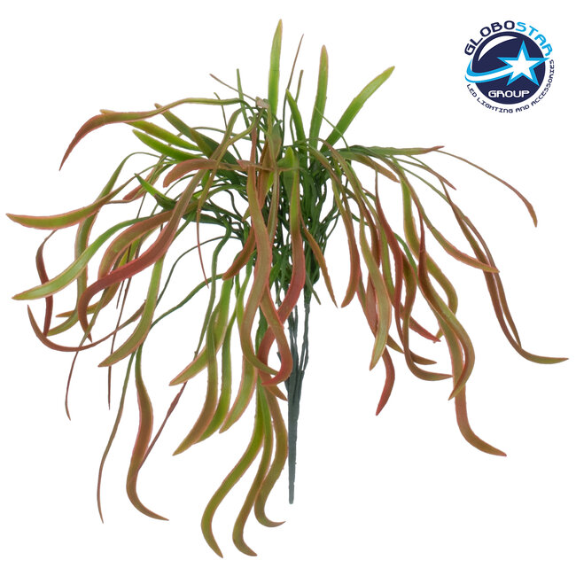 SPLEENWORTH BIG 78280 Τεχνητό Φυτό Ασπλήνιο Μεγάλο - Μπουκέτο Διακοσμητικών Φυτών - Κλαδιών με Φύλλωμα Πράσινο - Κόκκινο Υ50cm