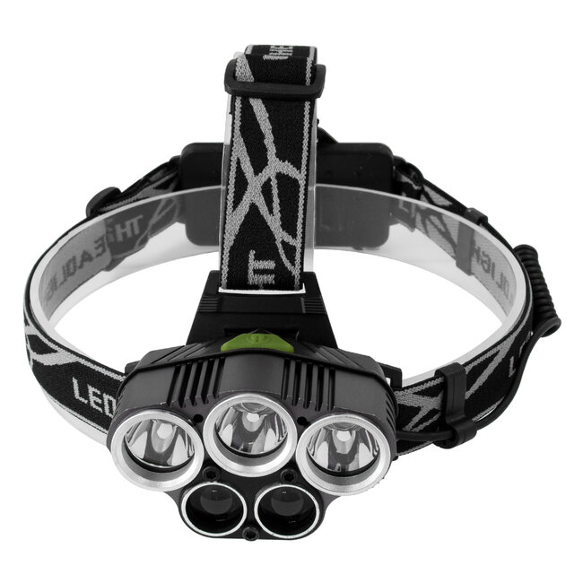 79058 Φακός Κεφαλής Επαναφορτιζόμενος LED CREE XML2-T6 Chip 50 Watt 5000lm με 2 x 18650 Μπαταρίες 5200mAh Ψυχρό Λευκό 6000K - 3